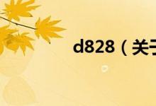 d828（关于d828的介绍）