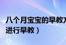 八个月宝宝的早教方法（如何对八个月的宝宝进行早教）