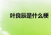 叶良辰是什么梗（大家可以了解一下）