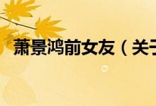 萧景鸿前女友（关于萧景鸿前女友的介绍）