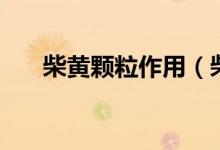 柴黄颗粒作用（柴黄颗粒作用与功效）