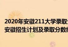 2020年安徽211大学录取分数线是多少（2022年211大学在安徽招生计划及录取分数线）