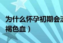 为什么怀孕初期会流褐色血（为什么怀孕会流褐色血）