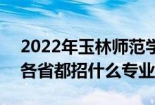 2022年玉林师范学院招生计划及招生人数（各省都招什么专业）