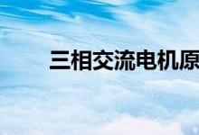 三相交流电机原理（具体内容如下）