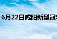 6月22日咸阳新型冠状病毒肺炎疫情最新消息