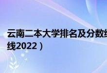 云南二本大学排名及分数线2020（云南二本大学排名及分数线2022）