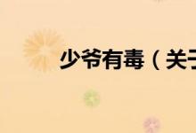 少爷有毒（关于少爷有毒的介绍）