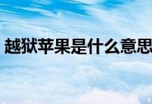 越狱苹果是什么意思（越狱苹果意思是什么）