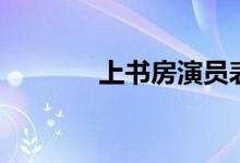 上书房演员表（上书房介绍）