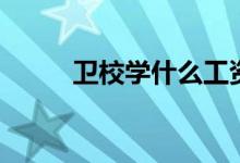 卫校学什么工资高（卫校学什么）