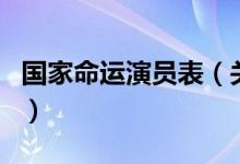 国家命运演员表（关于国家命运演员表的介绍）