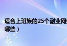 适合上班族的25个副业网络营销（适合上班族的25个副业有哪些）