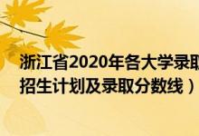 浙江省2020年各大学录取分数线（2022年211大学在浙江招生计划及录取分数线）