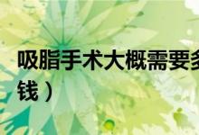 吸脂手术大概需要多少钱（吸脂手术大概多少钱）