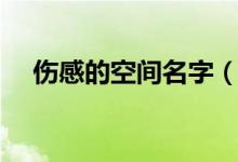 伤感的空间名字（比较伤感的空间名字）