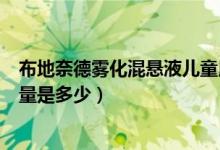 布地奈德雾化混悬液儿童用法用量(雾化布地奈德的儿童用量是多少)