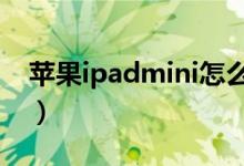 苹果ipadmini怎么越狱（教你如何快速越狱）