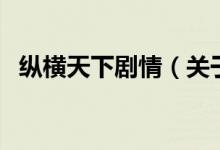 纵横天下剧情（关于纵横天下剧情的介绍）