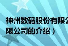 神州数码股份有限公司（关于神州数码股份有限公司的介绍）