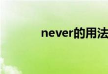 never的用法（never的用法）