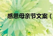 感恩母亲节文案（关于感恩母亲节文案）