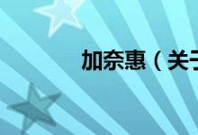 加奈惠（关于加奈惠的介绍）