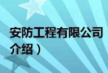 安防工程有限公司（关于安防工程有限公司的介绍）
