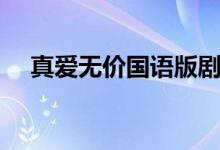 真爱无价国语版剧情（讲的是什么故事）