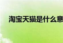 淘宝天猫是什么意思（什么是淘宝天猫）