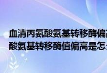 血清丙氨酸氨基转移酶偏高是怎么回事要治疗吗（血清丙氨酸氨基转移酶值偏高是怎么回事）