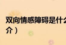 双向情感障碍是什么意思（双向情感障碍的简介）