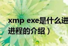 xmp exe是什么进程（关于xmp exe是什么进程的介绍）