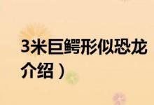3米巨鳄形似恐龙（关于3米巨鳄形似恐龙的介绍）