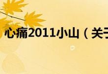 心痛2011小山（关于心痛2011小山的介绍）