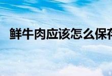 鲜牛肉应该怎么保存（具体的方法是什么）