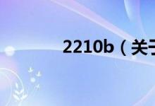2210b（关于2210b的介绍）