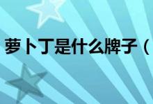 萝卜丁是什么牌子（萝卜丁口红的设计特点）