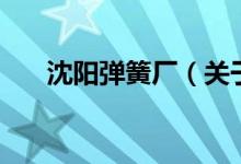 沈阳弹簧厂（关于沈阳弹簧厂的介绍）