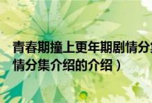 青春期撞上更年期剧情分集介绍（关于青春期撞上更年期剧情分集介绍的介绍）