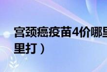 宫颈癌疫苗4价哪里可打（宫颈癌疫苗4价哪里打）