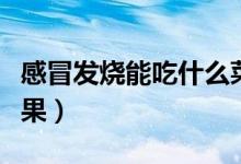 感冒发烧能吃什么菜谱（感冒发烧能吃什么水果）