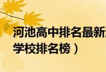 河池高中排名最新消息（2022河池重点高中学校排名榜）