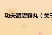 功夫派碧露丸（关于功夫派碧露丸的介绍）