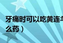牙痛时可以吃黄连羊肝丸么（牙痛时可以吃什么药）