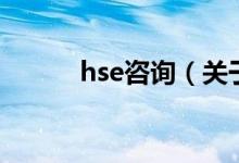 hse咨询（关于hse咨询的介绍）