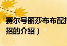 赛尔号丽莎布布配招（关于赛尔号丽莎布布配招的介绍）