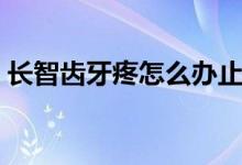 长智齿牙疼怎么办止痛（长智齿牙疼怎么办）