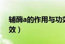 辅酶a的作用与功效孕妇（辅酶a的作用与功效）