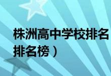 株洲高中学校排名（2022株洲重点高中学校排名榜）